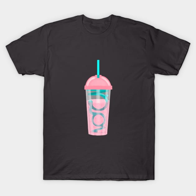 Strawberry Smoothie T-Shirt by cariespositodesign